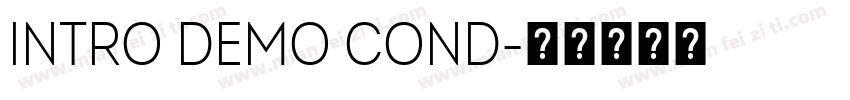 Intro Demo Cond字体转换